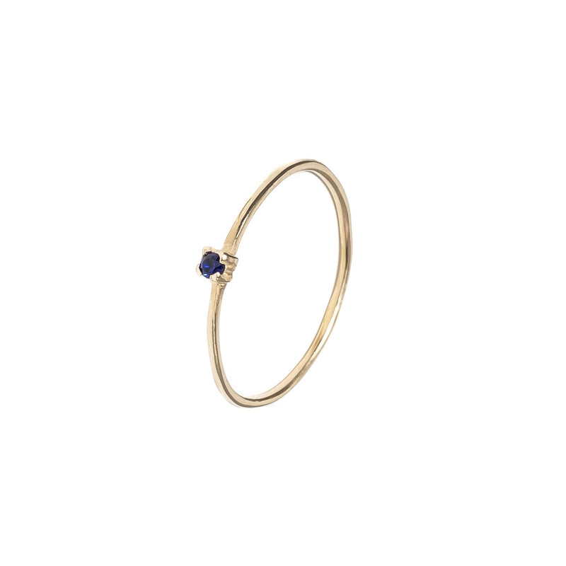 Tiny Blue Ring - Sapphire